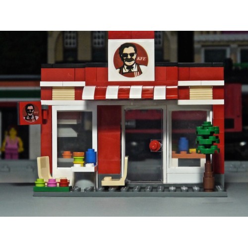  Mini Street View Store And Figures Building Blocks Assemble Game Toy 